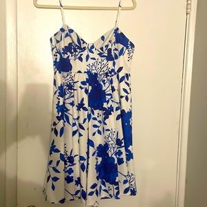 Blue and White Romper